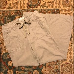 Banana Republic Ryan Fit Linen Blend Pants, Size 6